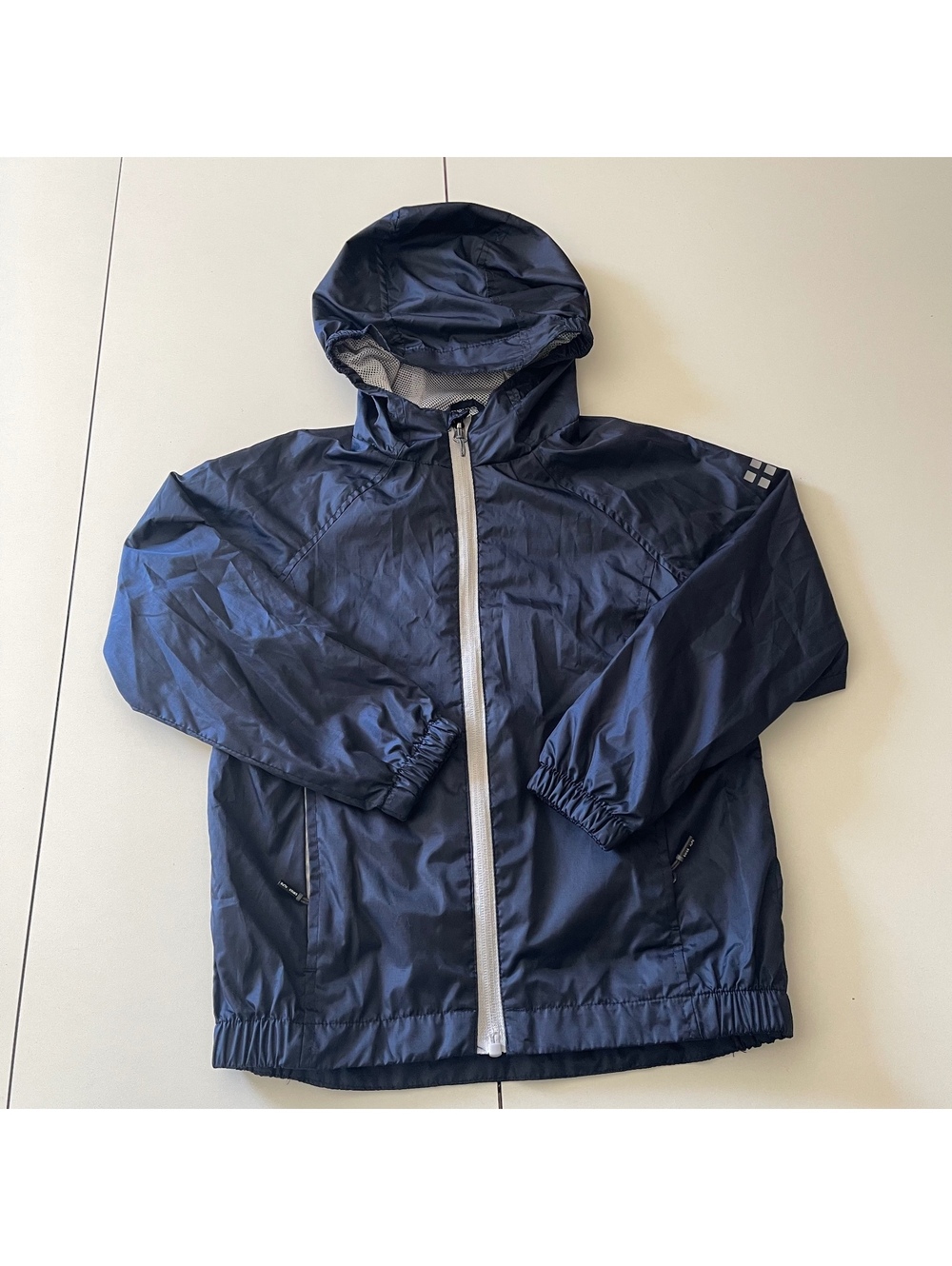 Swiss Alps Kid's Size 5/6 Navy Blue Hooded Windbreaker Jacket